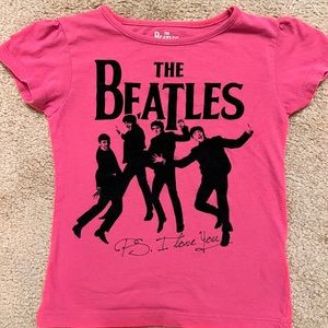 The Beatles pink shirt 4T